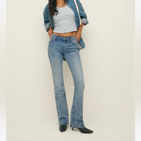 Reformation Rayna Low Rise Bootcut Jean - Picture 1 of 7